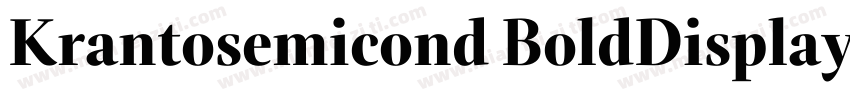 Krantosemicond BoldDisplay字体转换
